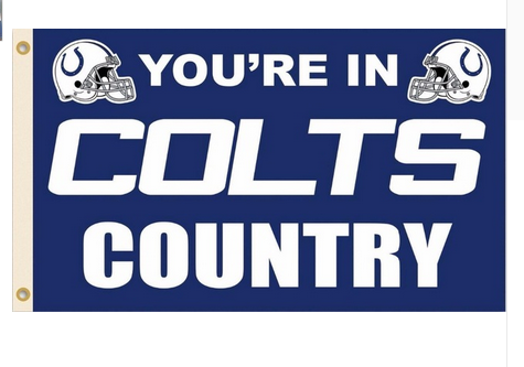 Indianapolis Colts Flag-3x5 NFL Banner-100% polyester- super bowl - flagsshop