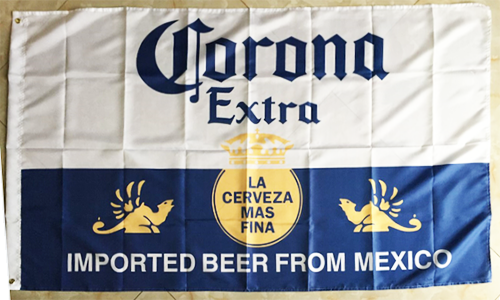 CORONA EXTRA Flag-3x5 FT-100% polyester-2 Metal Grommets Banner - flagsshop