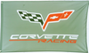 Custom Corvette flag-3x5 ft - 100% polyester-Vertical