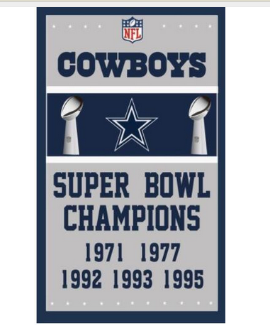 Dallas Cowboys Flag-3x5 NFL Banner-100% polyester-Helmet-Champions - flagsshop
