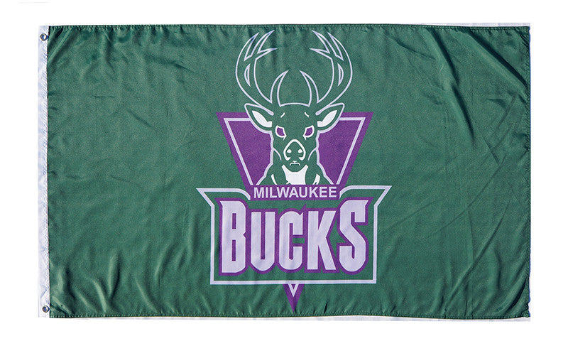 Milwaukee Bucks Flag-3x5 Banner-100% polyester - flagsshop