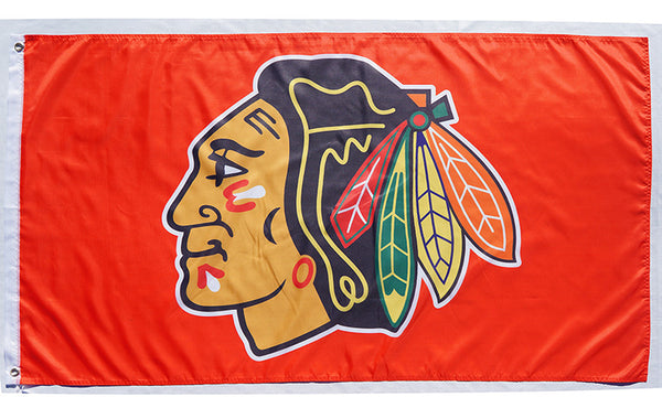 Chicago Blackhawks Flag-3x5 Banner-100% polyester - flagsshop