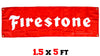 Firestone Flag-3x5 FT Banner-100% polyester-2 Metal Grommets - flagsshop