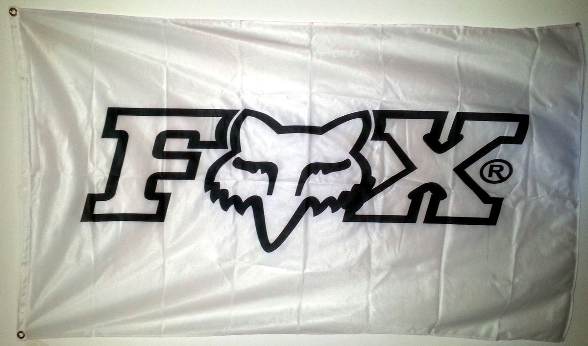 Fox Flag-3x5 Banner-100% polyester-Foxface Racing-Fox face - flagsshop