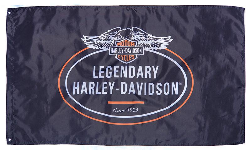 Harley Davidson FLAG HD BANNER LEGENDARY-3x5 motorcycles banner-Harley Flags - flagsshop