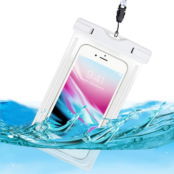 Universal Waterproof Case, Waterproof Phone Pouch Dry Bag IPX8 Luminous for iPhone X/8/8plus/7/7plus/6s/6/6s plus Samsung galaxy s8/s7 Google Pixel HTC10 - flagsshop