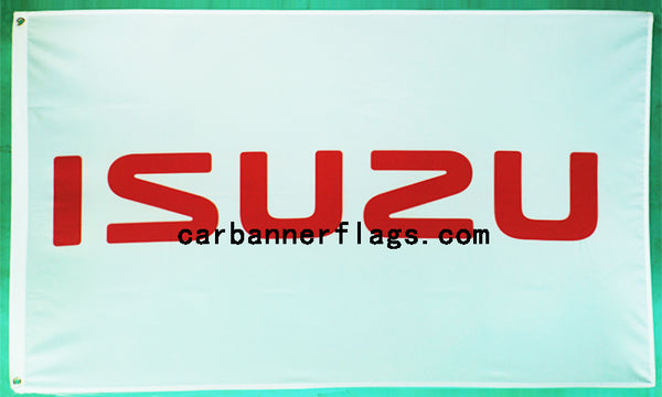Isuzu Flag-3x5 Banner-100% polyester-White - flagsshop