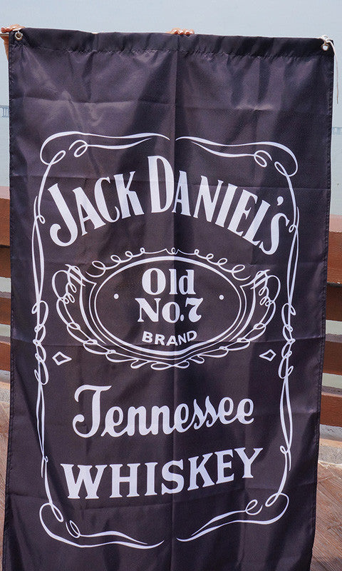 Jack Daniel's Flag Jack Daniels happy hour Flag-3x5 checkered Banner-Metal Grommets - flagsshop