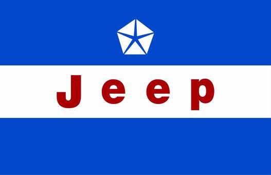 Jeep Flag-3x5 FT-100% polyester Banner-white-green-earth yellow - flagsshop