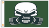 Jeep Flag-3x5 FT-100% polyester Banner-white-green-earth yellow - flagsshop