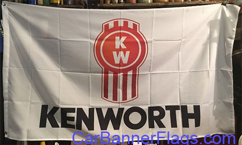 Kenworth Flag-3x5 FT-100% polyester-Banner-Black - flagsshop