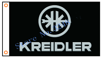 Kreidler Flag-3x5 FT Kreidler Motorcycle Banner-100% polyester-2 Metal Grommets - flagsshop