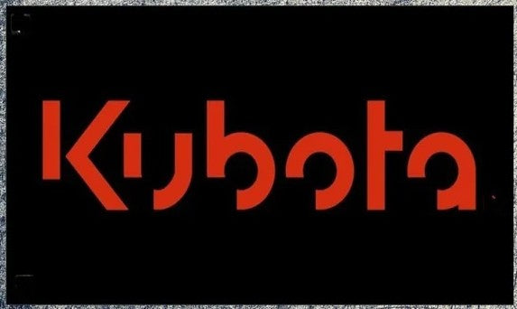 Kubota Flag-3x5 FT Banner-100% polyester-2 Metal Grommets