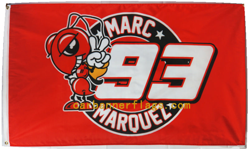 Marc Marquez 93 Motogp Flag-3x5 FT-100% polyester Banner - flagsshop