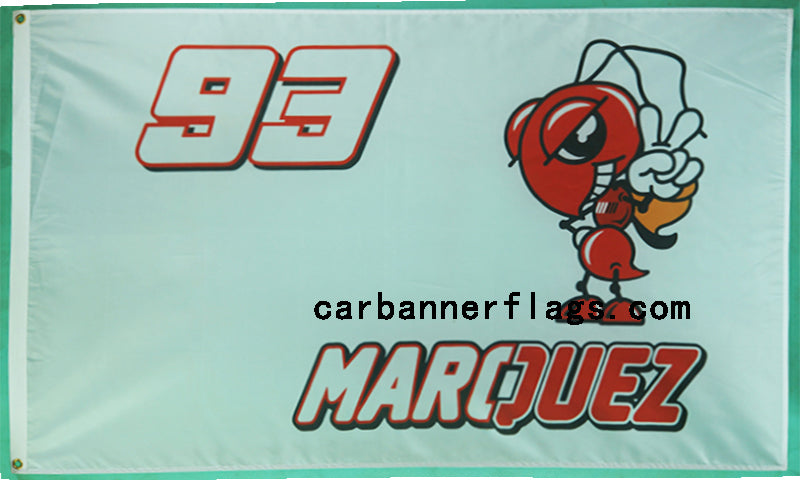 Marc Marquez 93 Motogp Flag-3x5 FT-100% polyester Banner - flagsshop