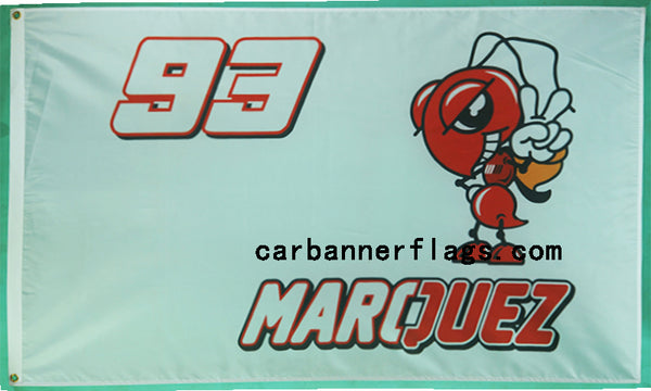 Marc Marquez 93 Motogp Flag-3x5 FT-100% polyester Banner - flagsshop