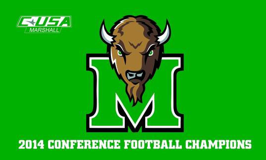 Marshall 2014 Conference USA Champs Flag - flagsshop
