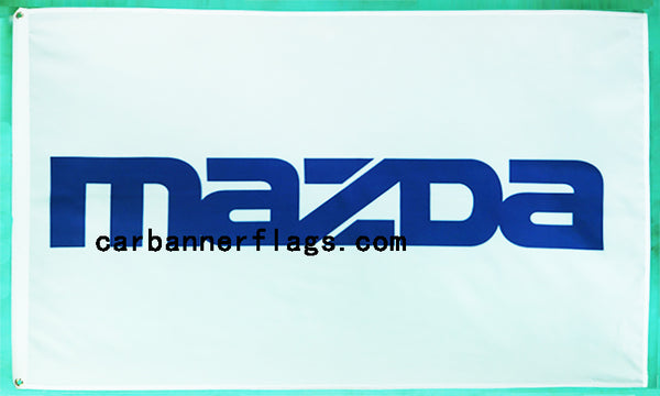 Mazda Flag-3x5 Racing Banner-100% polyester-Blue - flagsshop
