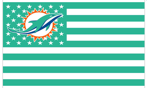 Miami Dolphins Flag-3x5 NFL Banner-100% polyester-super bowl - flagsshop