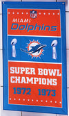 Miami Dolphins Flag-3x5 NFL Banner-100% polyester-super bowl - flagsshop