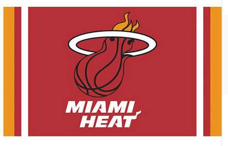 Miami Heat Flag-3x5 Banner-100% polyester - flagsshop