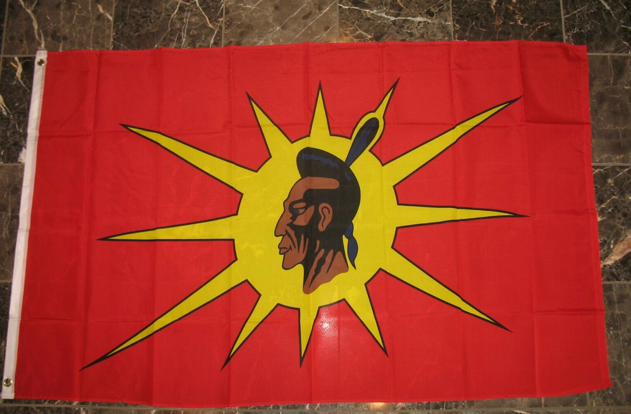 Oka Indian Oka Crisis Mohawk Flag-3x5 Banner-100% polyester - flagsshop