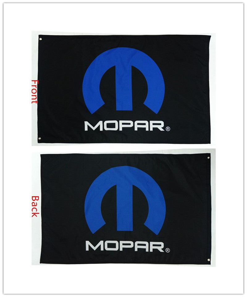 Mopar Flag-3x5 Checkered Banner-Metal Grommets - flagsshop