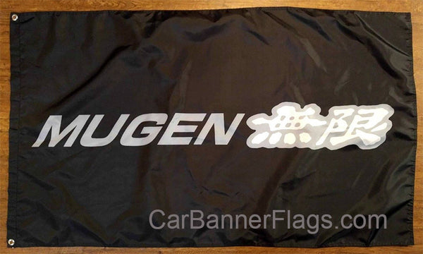 Honda Mugen Flag-3x5 FT Banner-100% polyester-2 Metal Grommets - flagsshop