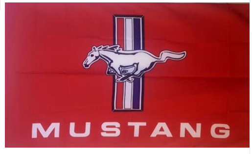 Ford Mustang Flag-3x5 Banner-100% polyester - flagsshop