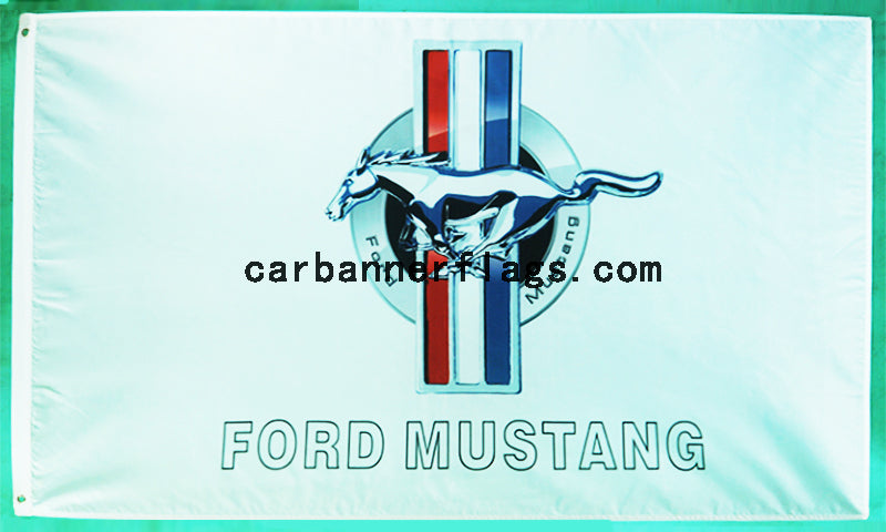 Ford Mustang Flag-3x5 Banner-100% polyester - flagsshop