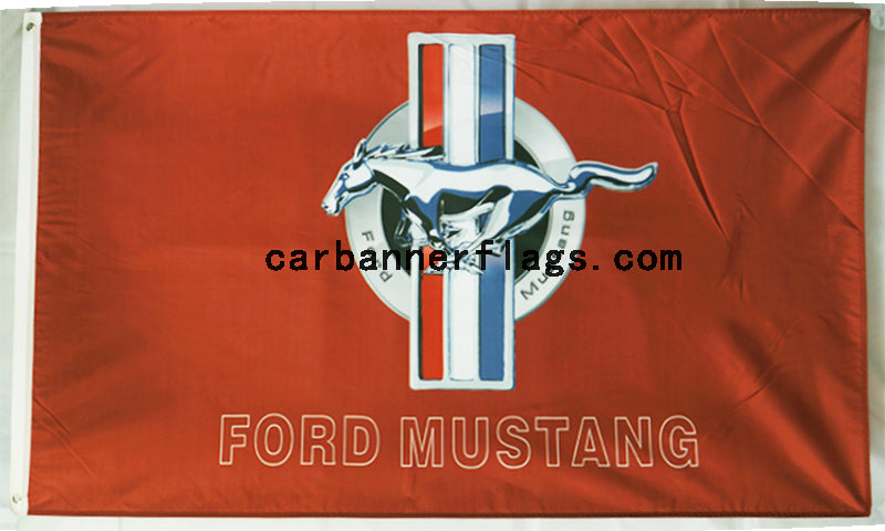 Ford Mustang Flag-3x5 Banner-100% polyester - flagsshop