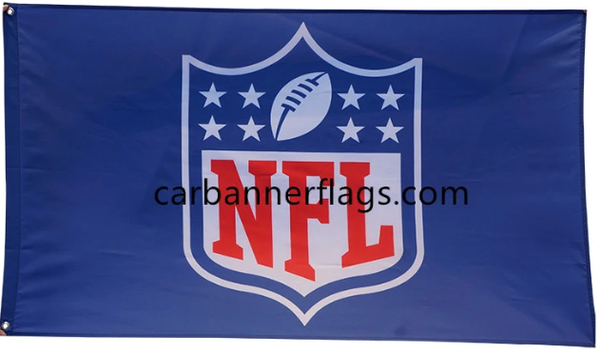 NFL LOGO Flag-3x5 Ft NFL match Banner-100% polyester-NFL shield flag ...