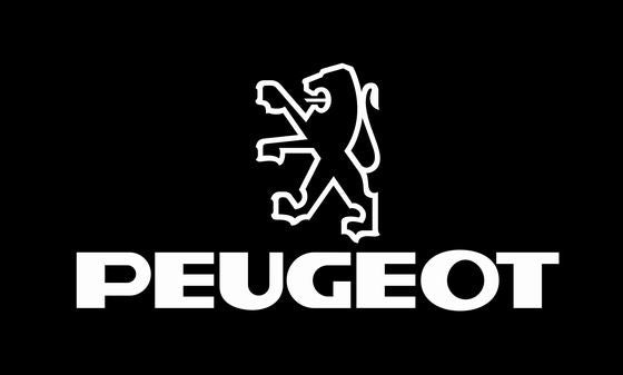 Peugeot flag-3x5 FT-100% polyester Banner-Black / White - flagsshop