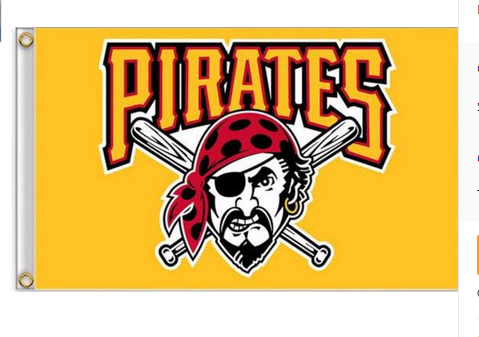 Pittsburgh Pirates Flag-3x5 Banner-100% polyester - flagsshop