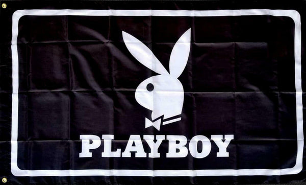 Playboy Bunny Flag-3x5 FT Banner-100% polyester-2 Metal Grommets