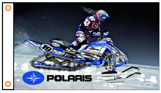 Polaris Flag-3x5 Polaris Motorcycles Banner-100% polyester-2 Metal Grommets - flagsshop