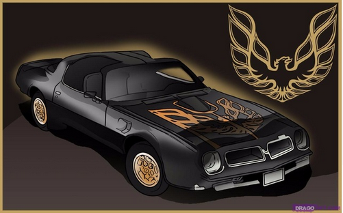 Pontiac Trans AM Firebird Flag-3x5 Banner-100% polyester-black-red - flagsshop