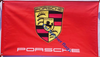 Vertical Porsche Flag-3x5ft Banner-100% polyester-red-vertical