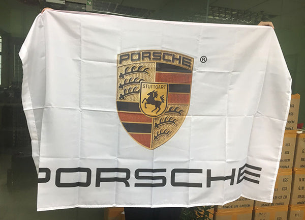 Porsche Flag-3x5 Banner-100% polyester - flagsshop