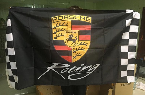 Porsche Flag-3x5 Banner-100% polyester - flagsshop