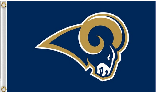 St. Louis Rams Flag-3x5 NFL Los Angeles Rams Banner-100% polyester - flagsshop