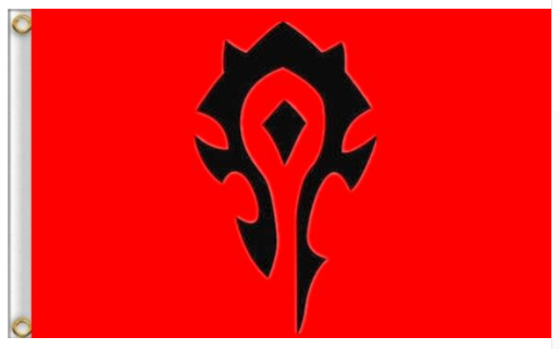 Rebel Alliance Flag-3x5 World of war craft Horde Banner-100% polyester - flagsshop