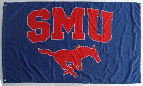SMU TX State Mustangs Southern Methodist University Large Banner Flag-3' x 5' Banner - flagsshop