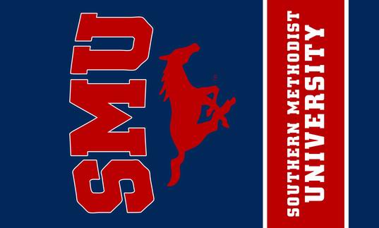 SMU TX State Mustangs Southern Methodist University Large Banner Flag-3' x 5' Banner - flagsshop