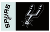 San Antonio Spurs Flag-3x5 Banner-100% polyester - flagsshop