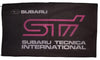 Subaru STI Flag-3x5 FT Banner-100% polyester-2 Metal Grommets - flagsshop