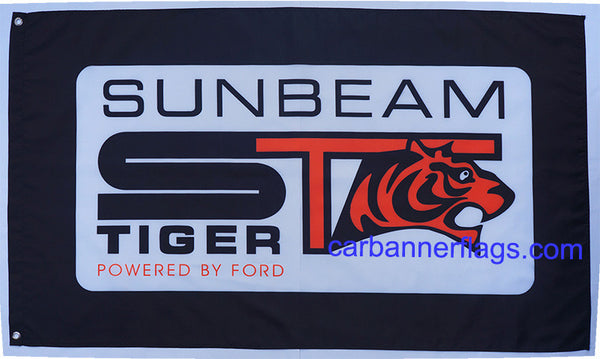 Sunbeam Tiger Flag-3x5 Banner-100% polyester-Black - flagsshop