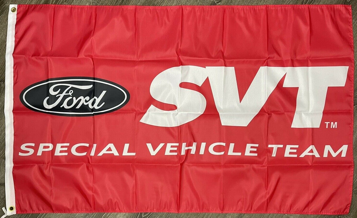 Ford SVT Flag-3x5 FT Banner-100% polyester-2 Metal Grommets