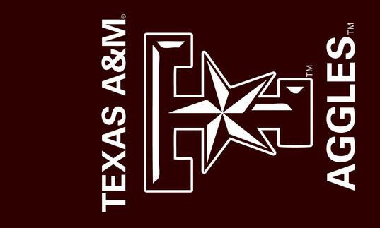 Texas A&M College banner ,Texa logo Educational institution flag,90*150CM,free shipping 100% polyester - flagsshop