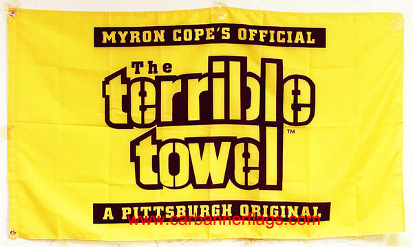 Pittsburgh Steelers Flag-3x5 NFL the Terrible Towel Flag Banner-100% polyester-Free shipping for USA - flagsshop